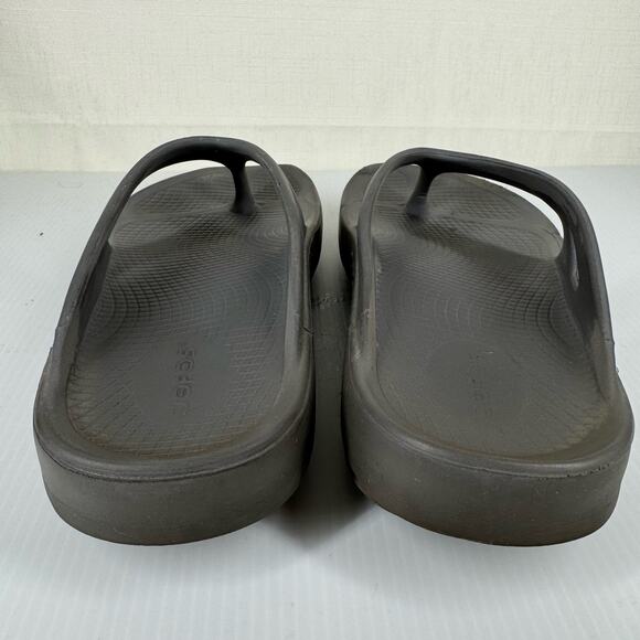 OOFOS Original Sport Recovery Sandal Size 9 Charcoal Grey Flip Flops Athleisure - Picture 5 of 11
